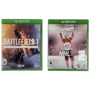Xbox One Battlefield 1 Early Enlister Deluxe Edition 2016 & NHL 16 Games